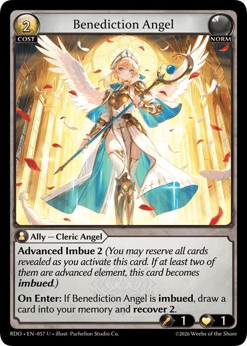 Benediction Angel (Curio Foil), Radiant Origins 057