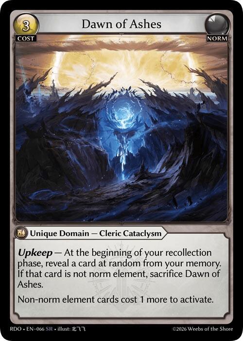 Dawn of Ashes, Radiant Origins 066