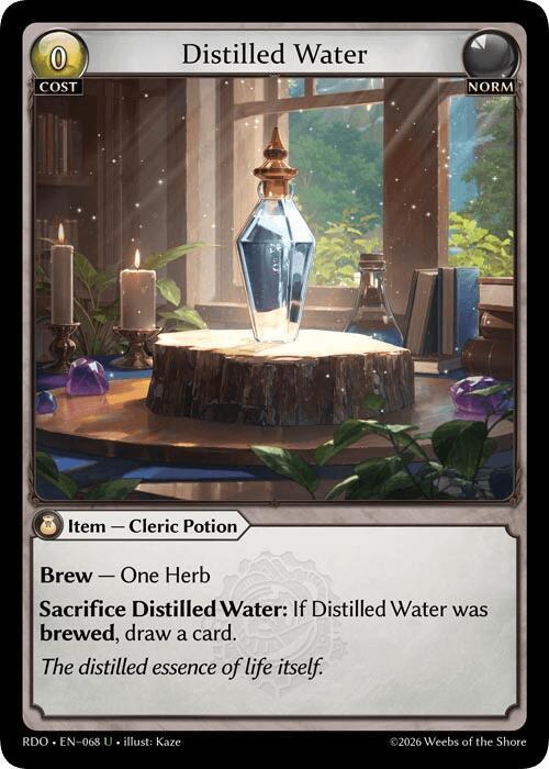Distilled Water (Curio Foil), Radiant Origins 068