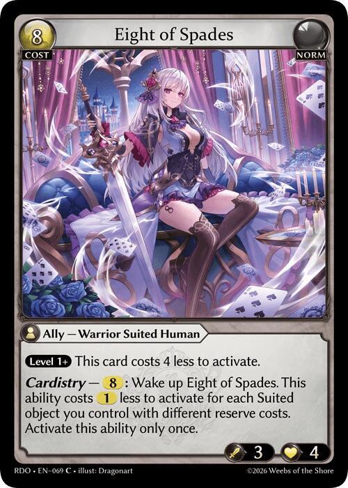Eight of Spades (Curio Foil), Radiant Origins 069