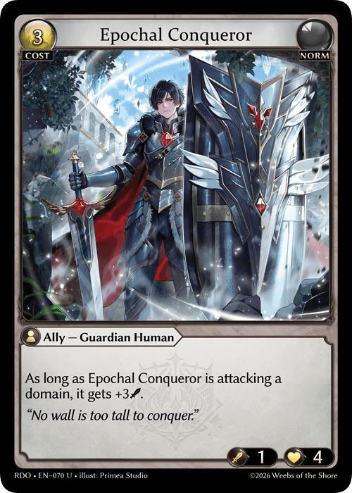 Epochal Conqueror (Curio Foil), Radiant Origins 070