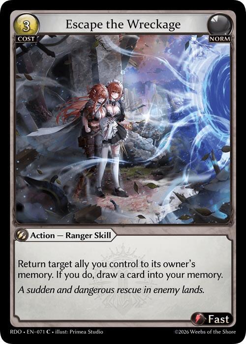 Escape the Wreckage, Radiant Origins 071