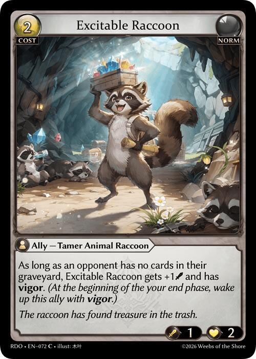 Excitable Raccoon, Radiant Origins 072