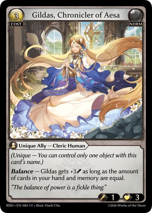 Gildas, Chronicler of Aesa, Radiant Origins 084