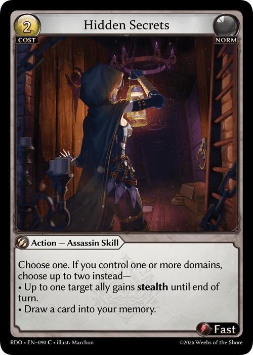 Hidden Secrets (Curio Foil), Radiant Origins 090