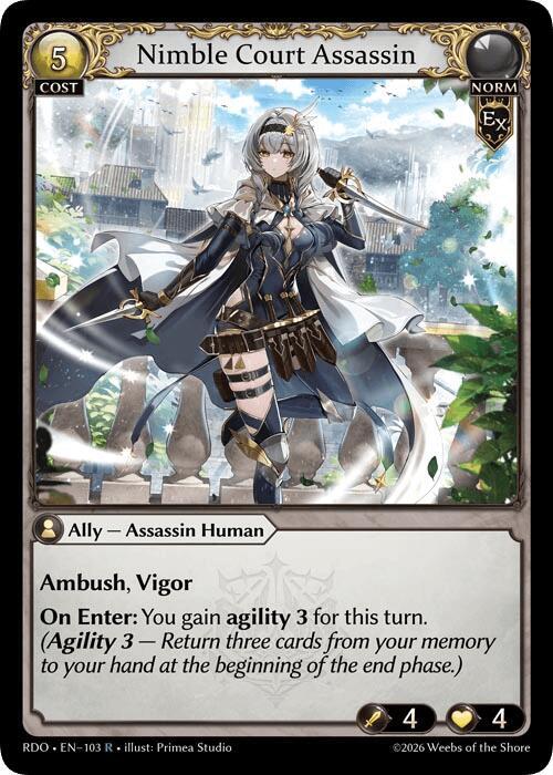 Nimble Court Assassin, Radiant Origins 103