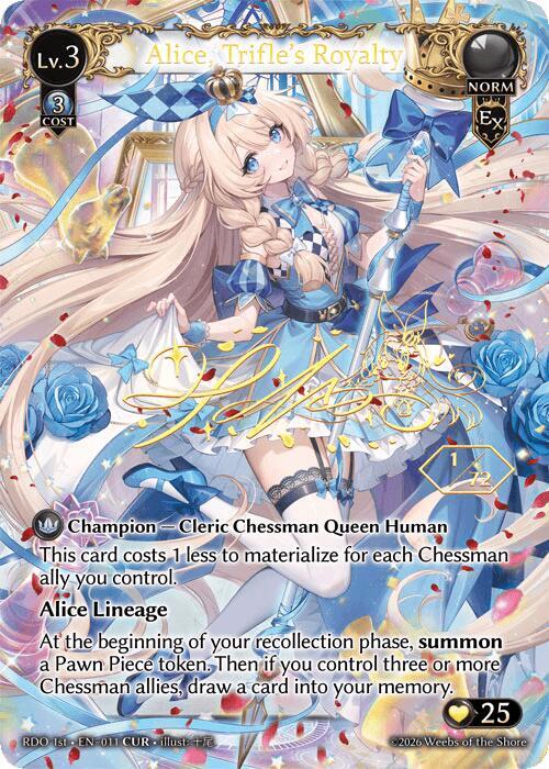 Alice, Trifle's Royalty (CUR), Radiant Origins 11