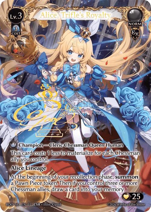 Alice, Trifle's Royalty (CSR), Radiant Origins 11