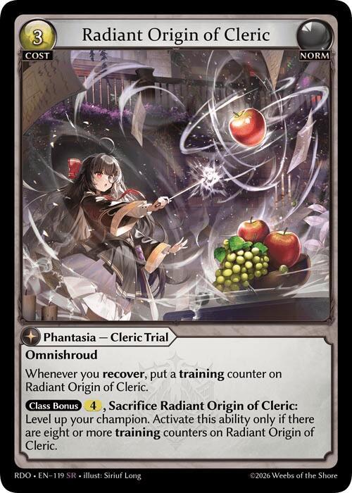 Radiant Origin of Cleric, Radiant Origins 119
