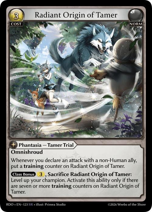 Radiant Origin of Tamer, Radiant Origins 123