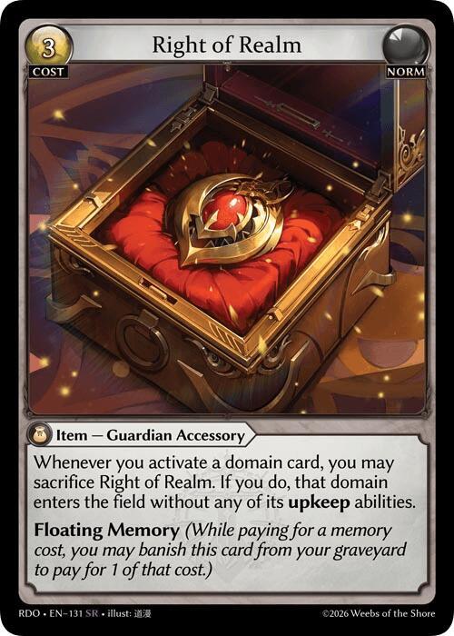 Right of Realm, Radiant Origins 131
