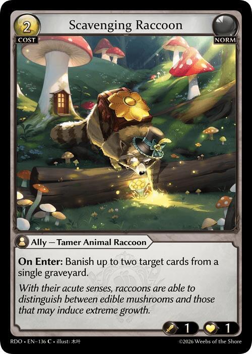 Scavenging Raccoon, Radiant Origins 136