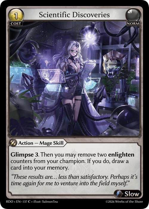 Scientific Discoveries (Curio Foil), Radiant Origins 137