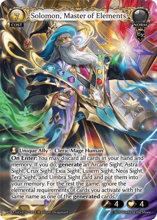 Solomon, Master of Elements, Radiant Origins 148