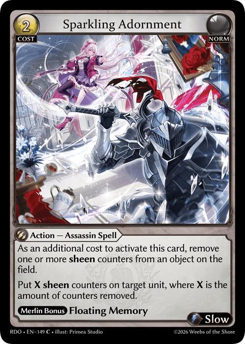 Sparkling Adornment (Curio Foil), Radiant Origins 149