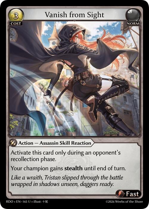 Vanish from Sight, Radiant Origins 165