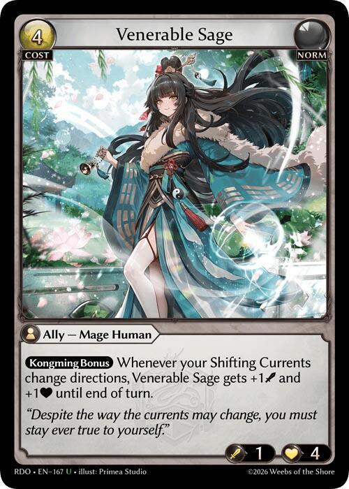 Venerable Sage (Curio Foil), Radiant Origins 167
