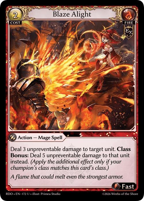 Blaze Alight, Radiant Origins 172