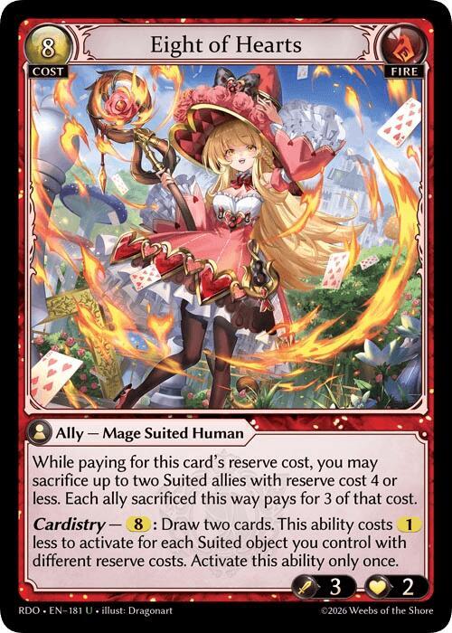 Eight of Hearts, Radiant Origins 181