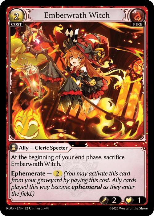 Emberwrath Witch, Radiant Origins 182
