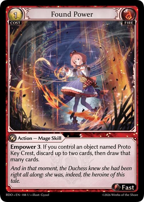 Found Power (Curio Foil), Radiant Origins 188