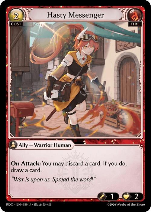 Hasty Messenger, Radiant Origins 189