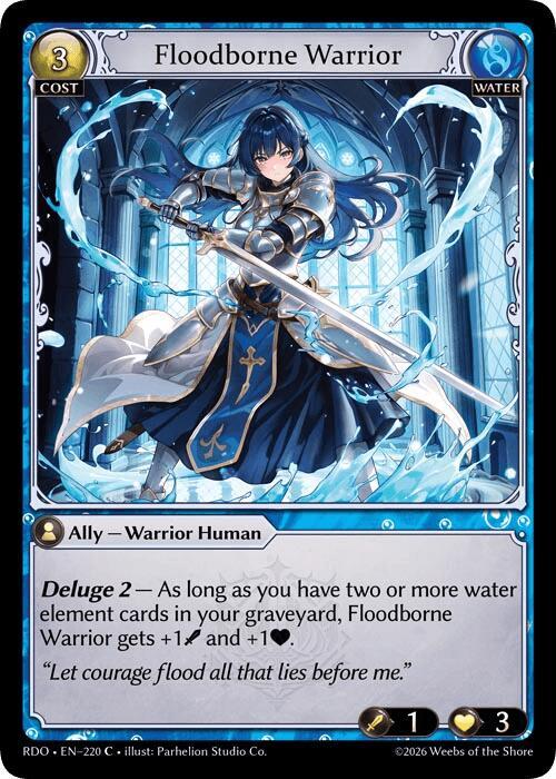 Floodborne Warrior (Curio Foil), Radiant Origins 220