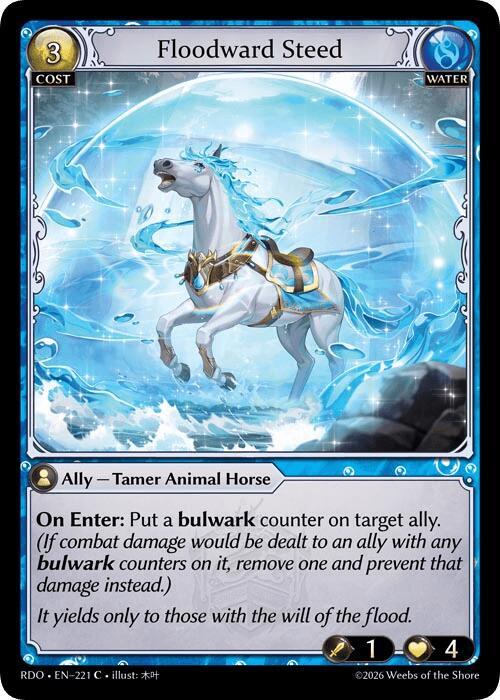 Floodward Steed (Curio Foil), Radiant Origins 221