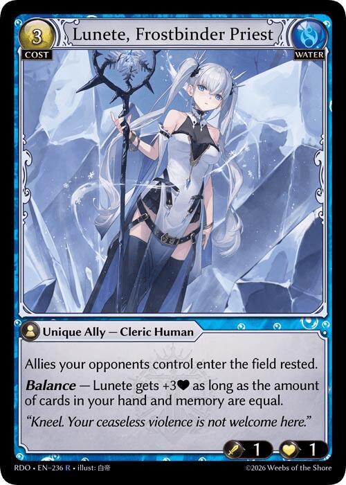 Lunete, Frostbinder Priest, Radiant Origins 236