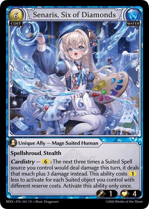 Senaris, Six of Diamonds, Radiant Origins 241