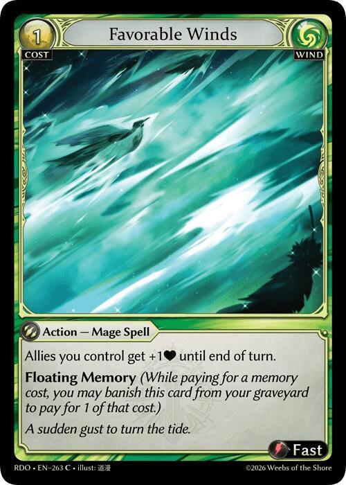 Favorable Winds, Radiant Origins 263