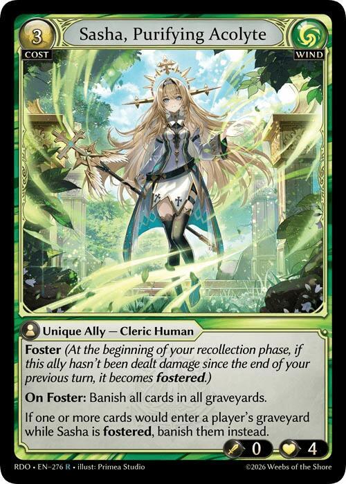 Sasha, Purifying Acolyte, Radiant Origins 276