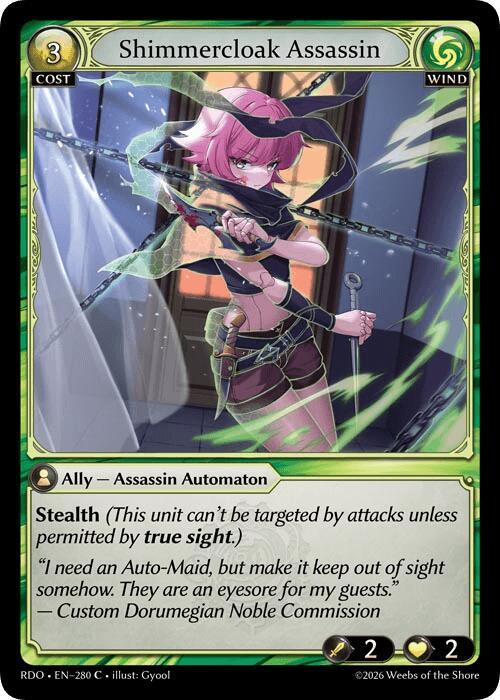 Shimmercloak Assassin, Radiant Origins 280