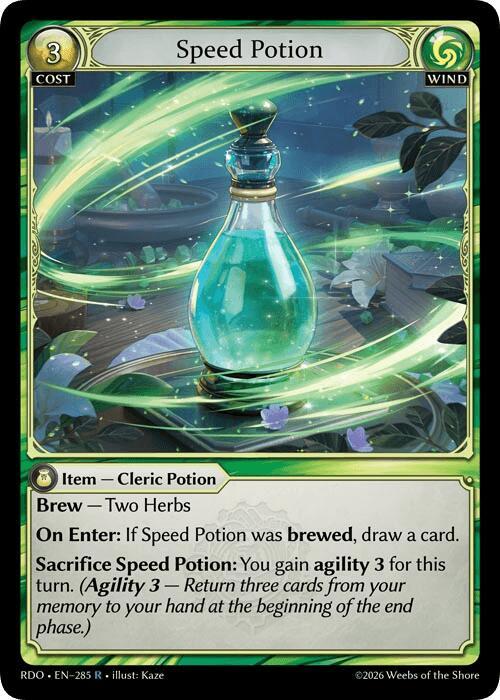 Speed Potion, Radiant Origins 285