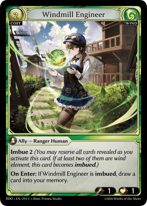 Windmill Engineer, Radiant Origins 294