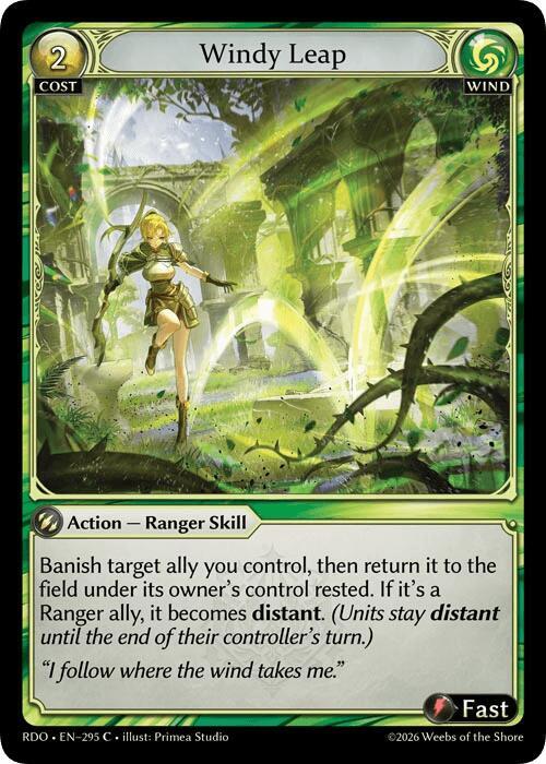 Windy Leap (Curio Foil), Radiant Origins 295