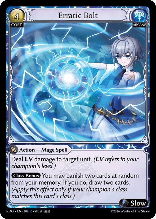 Erratic Bolt, Radiant Origins 302
