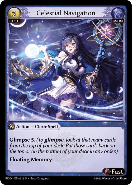 Celestial Navigation (Curio Foil), Radiant Origins 312