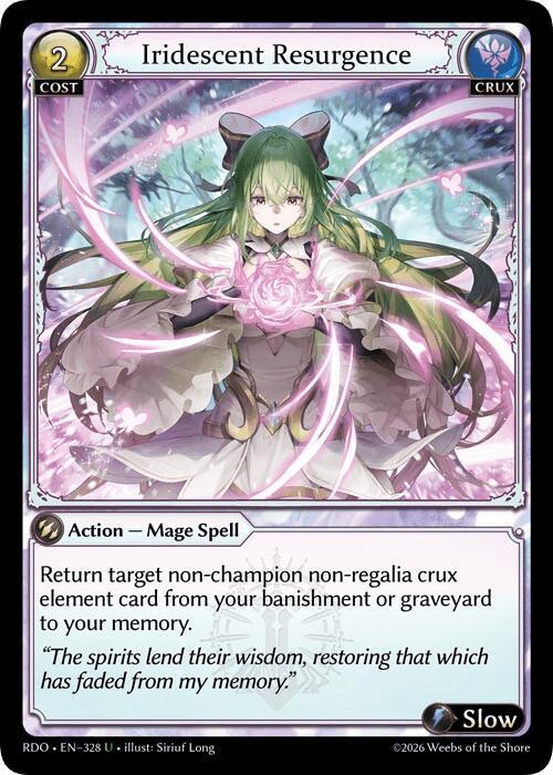 Iridescent Resurgence (Curio Foil), Radiant Origins 328