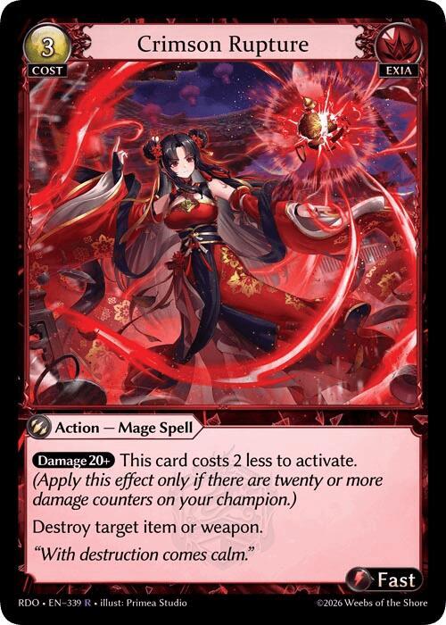 Crimson Rupture, Radiant Origins 339