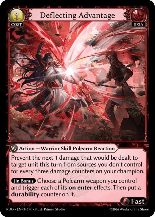Deflecting Advantage, Radiant Origins 340
