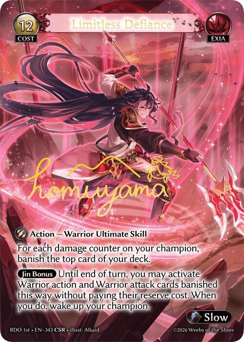 Limitless Defiance (CSR), Radiant Origins 343