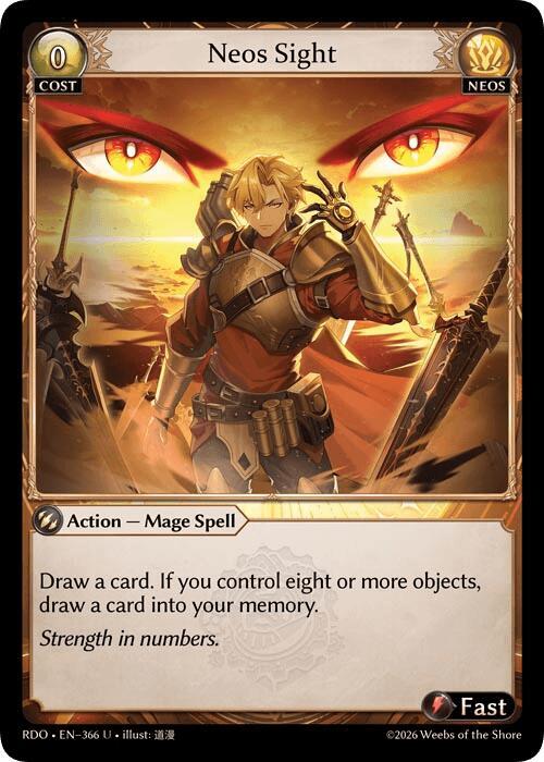 Neos Sight, Radiant Origins 366