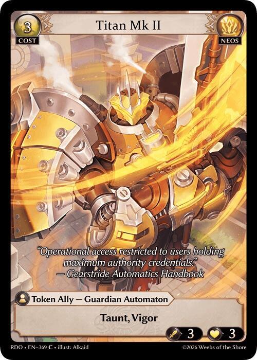 Titan Mk II, Radiant Origins 369