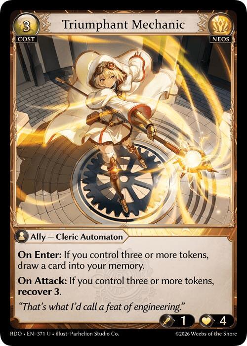 Triumphant Mechanic, Radiant Origins 371