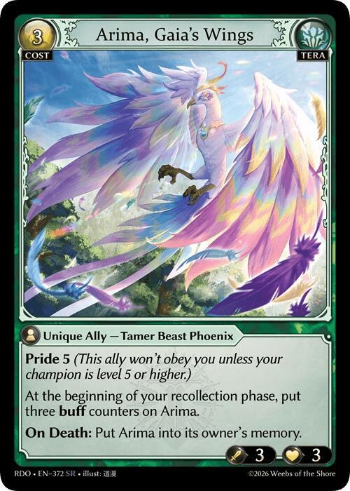 Arima, Gaia's Wings, Radiant Origins 372