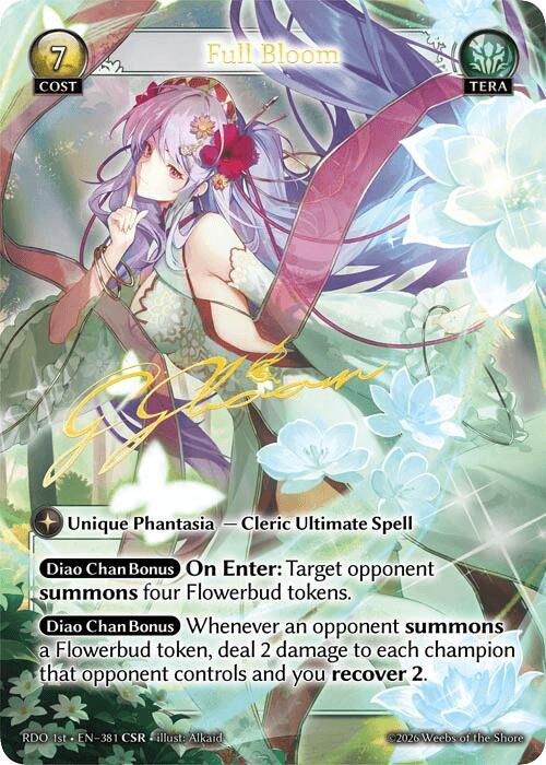 Full Bloom (CSR), Radiant Origins 381