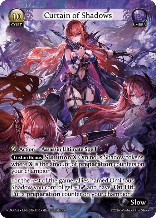 Curtain of Shadows, Radiant Origins 396
