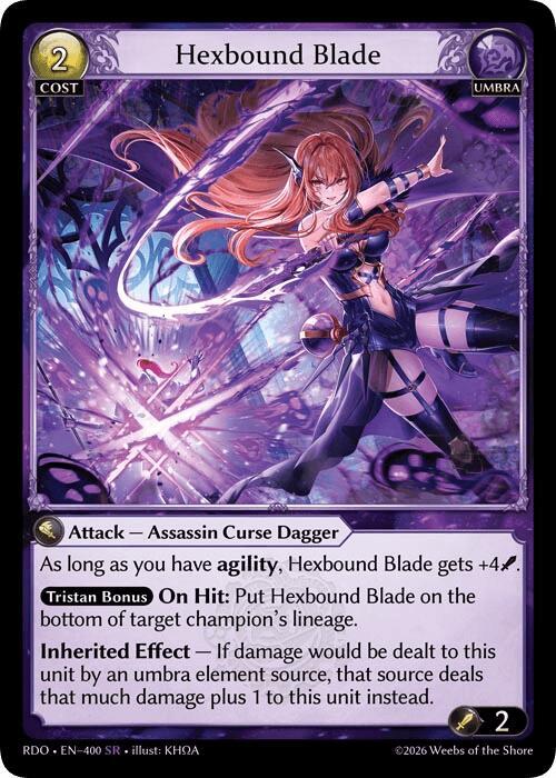 Hexbound Blade, Radiant Origins 400