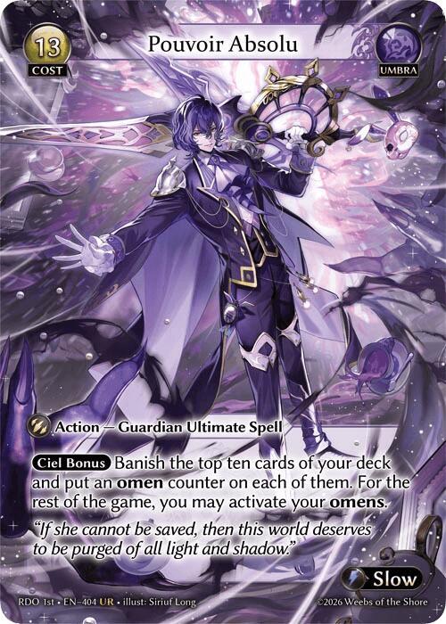 Pouvoir Absolu, Radiant Origins 404